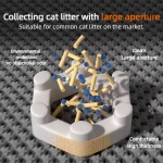 Tapis anti-dérapant pour litière de chat