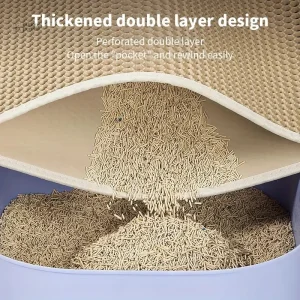 Tapis de litière nid d’abeille pour animaux