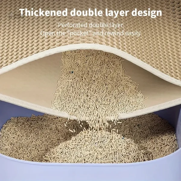 Tapis de litière nid d’abeille pour animaux