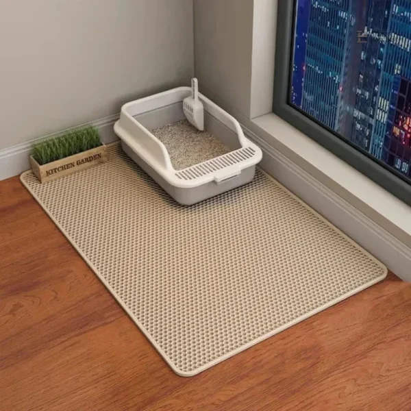 Tapis de litière avec drainage efficace