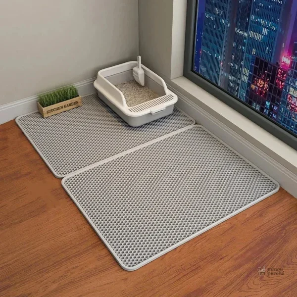 Tapis de litière avec protection accrue contre l'humidité
