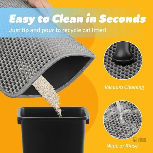 Litière chat waterproof à double couche