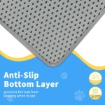 Tapis pour chat, design antidérapant et alvéolé