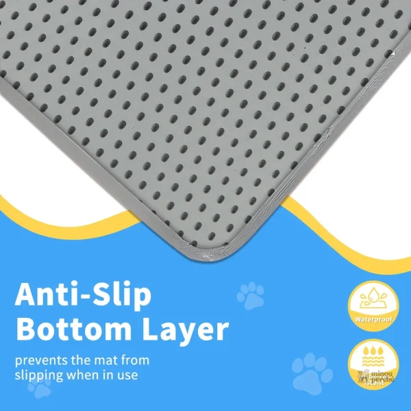 Tapis pour chat, design antidérapant et alvéolé