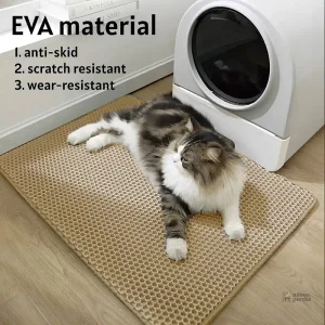 Tapis litière chat imperméable et antidérapant