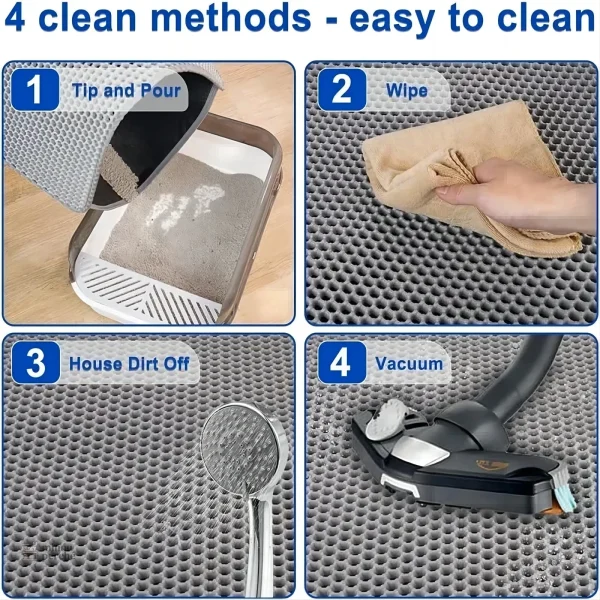 Tapis litière imperméable, facile à nettoyer