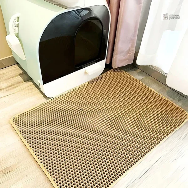 Tapis de litière pour chat, design fonctionnel