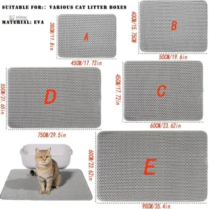 CleanZone : tapis de litière pour chat, double protection
