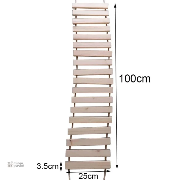 Pont suspendu - espace de jeu félin