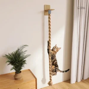 Arbre à chat mural - Module corde d’escalade