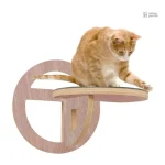 Arbre à chat mural en bois - Modèle Escalopati
