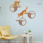 Arbre à chat design mural en bois pour chats