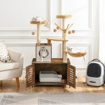 Arbre à Chat Bois LuxeNest avec Bac à Litière - vue 3
