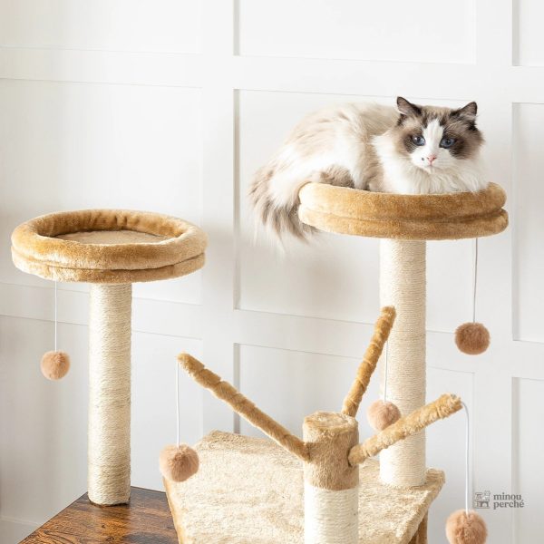 Arbre à Chat Bois LuxeNest avec Bac à Litière - vue 5