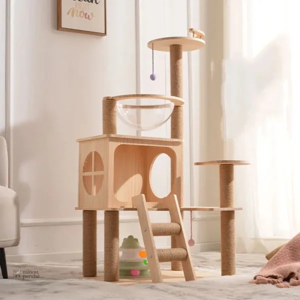 Style chic pour un arbre à chat unique