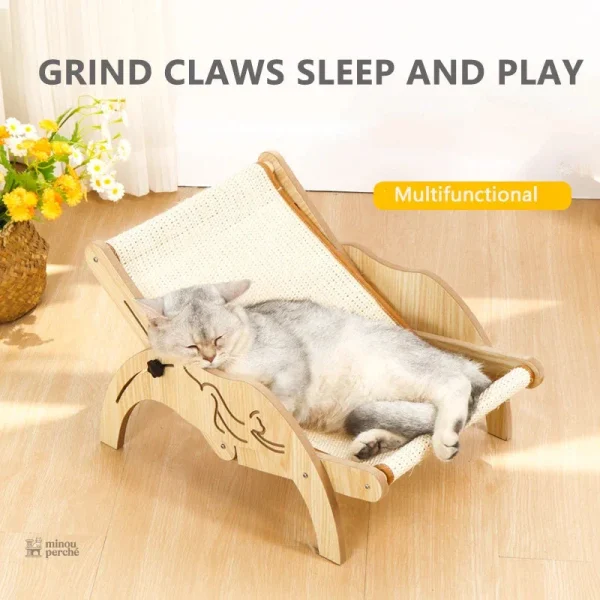 Mobilier en bois pour le repos des chats