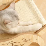 Transat confortable pour chats en bois naturel